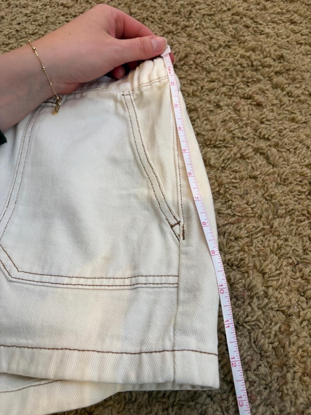 PacSun White Denim 100% Cotton Shorts Women’s Large - Picture 6 of 6